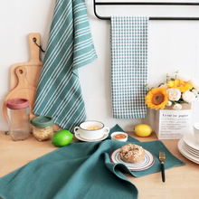 茶巾套装全棉厨房巾厨房沥水垫家用餐巾北欧风格餐桌垫