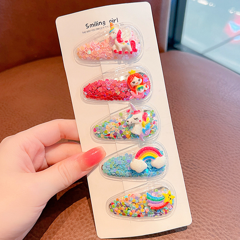 Bebé súper lindo clip tocado fruta de los niños pequeño clip horquilla rota de la niña linda verano Bangs horquilla accesorios para el cabello