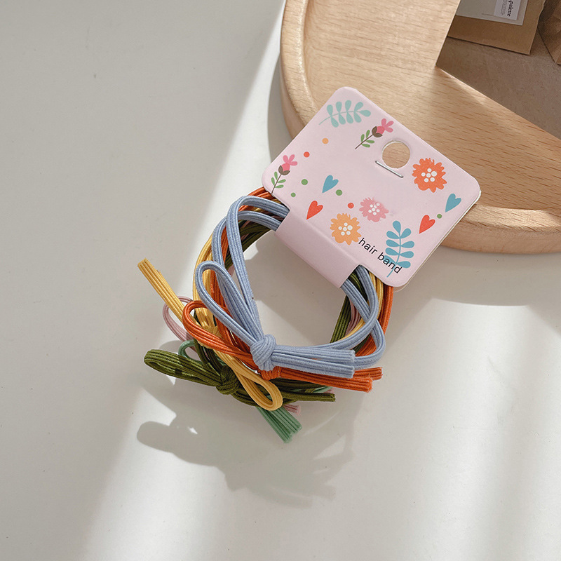 Cuerda de pelo ins estilo chica banda de pelo cuerda de pelo básico durable estilo coreano Internet celebridad temperamento simple banda de goma corbata accesorios para el cabello