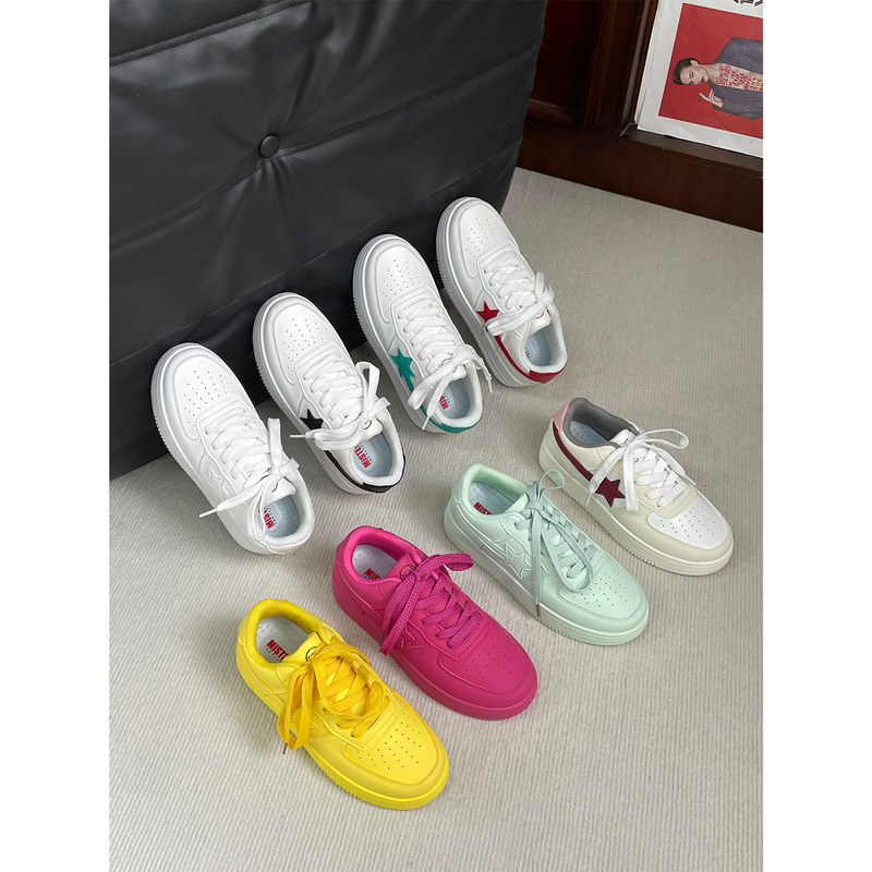 New Hot Sale 2024 New Model Live Streaming Star Sneakers for Women Versatile Casual White Shoes MIS-3103 New Hot Sale 2024 New Model Live Streaming Star Sneakers for Women Versatile Casual White Shoes MIS-3103