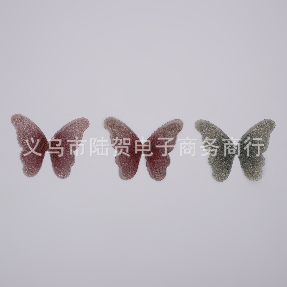 渐变刺绣蝴蝶胸针高级感轻奢小众女大衣配饰胸花高档别针diy饰品