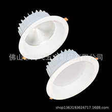 led一体深防眩光筒灯套3寸4寸5寸6寸8寸COB贴片款嵌入式筒灯外壳