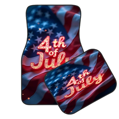 Set, Stain-Resistant Car Mats, Avtomobil döşəmə paspasları - zyh057-american-car-floor-mats-5-3344cm-two-piece-set