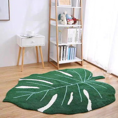 Ins風ヤシの葉の質感はカシミヤじゅうたんの家庭の個性的な創造的な滑り止め毛布の異形吸水客間じゅうたんに似せている