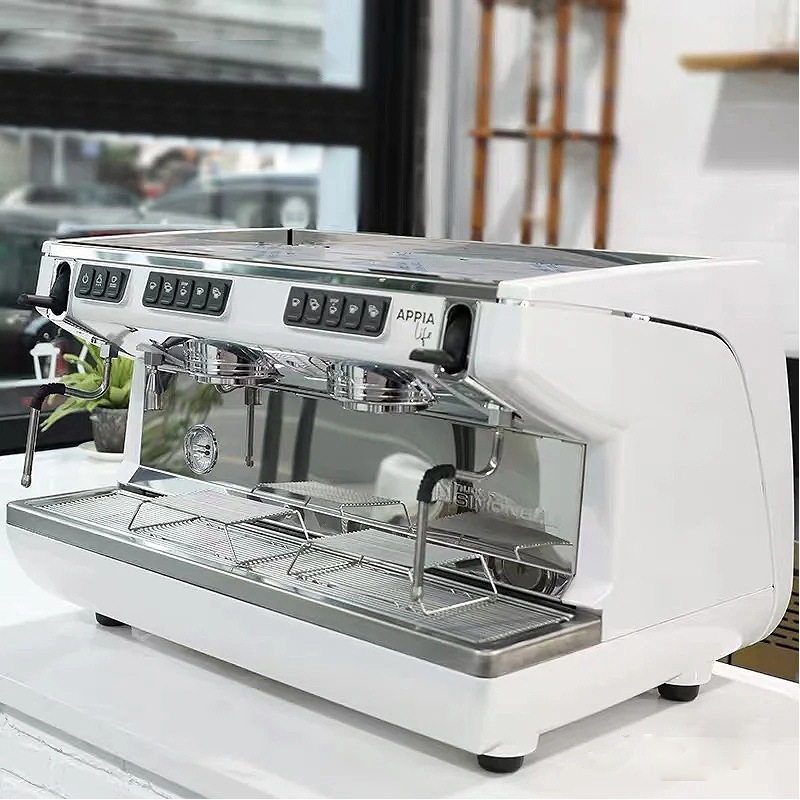 Nova Nuova appia life Máquina de café semiautomática de dos cabezas italiana Control electrónico comercial Versión de copa alta
