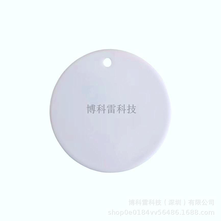2025 pieza de cerámica navideña colgante patrón estampado 3 pulgadas redondo en forma de corazón cristal acrílico decoración de vidrio DIY