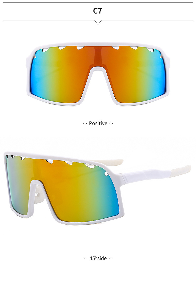 Streetwear Geometric Pc Square Full Frame Sports Sunglasses display picture 3