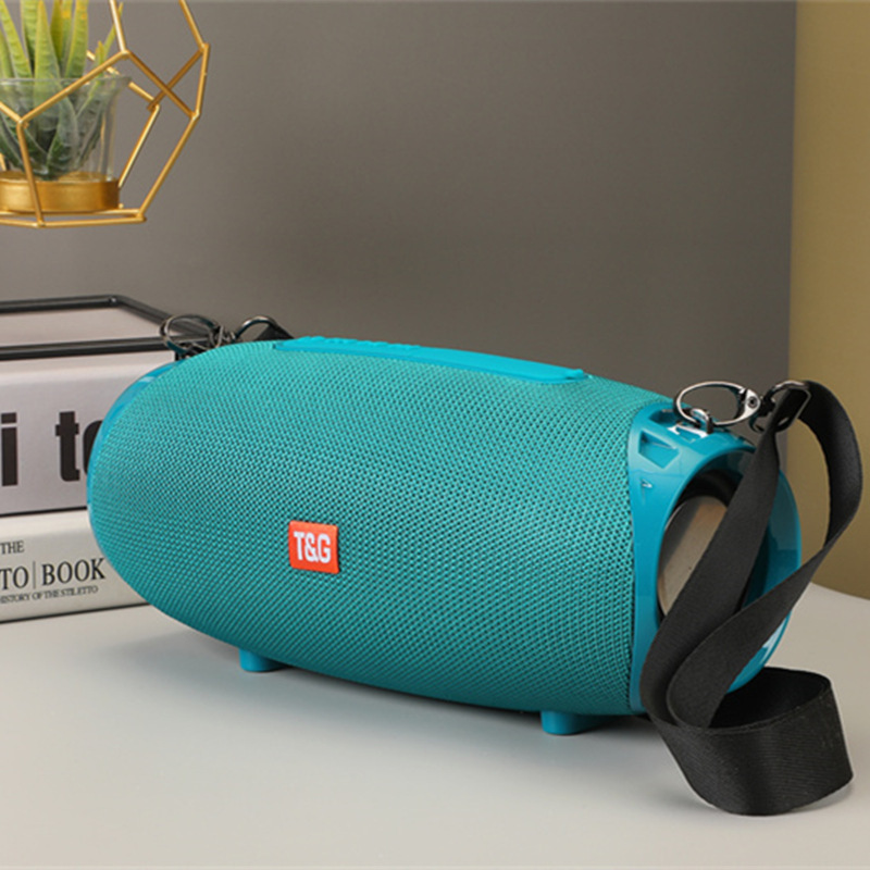 Tg534 Fabric Bluetooth Speaker Outdoor Waterproof Subwoofer Dual Diaphragm High-Quality Sound Card-Insertable Call Bluetooth Speaker