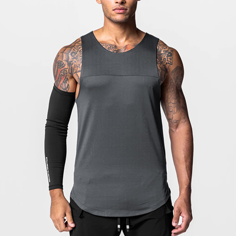 2026 Clothing Summer American Style Youth Round Neck Printed Sports Tank Top Men's High-elastic Quick-dry_viptrois.com