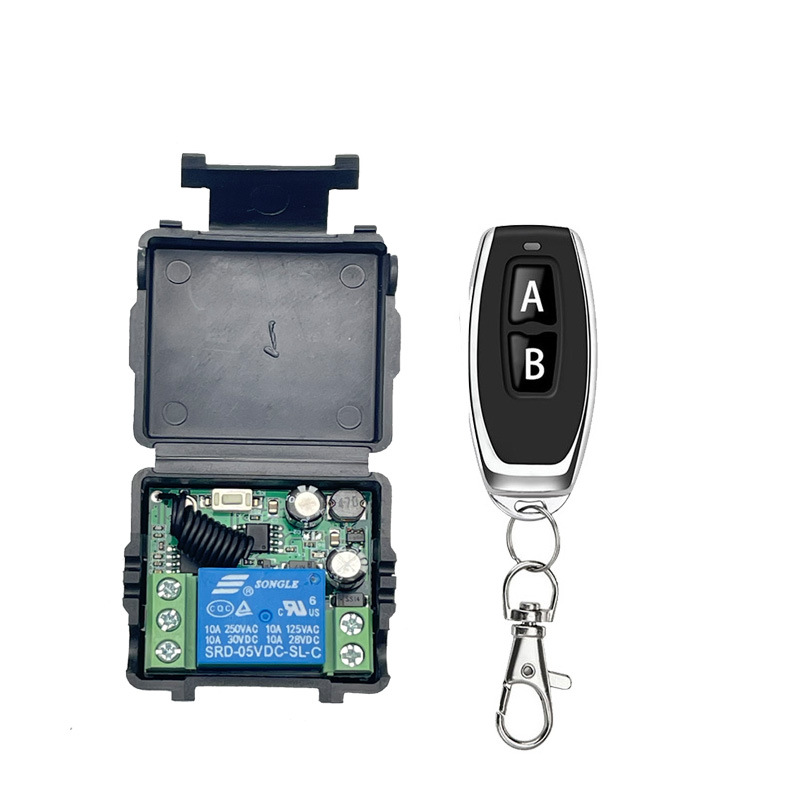 5-24V small size single-channel wireless remote control switch controller door lock lighting electronic lock oil pump with delay function