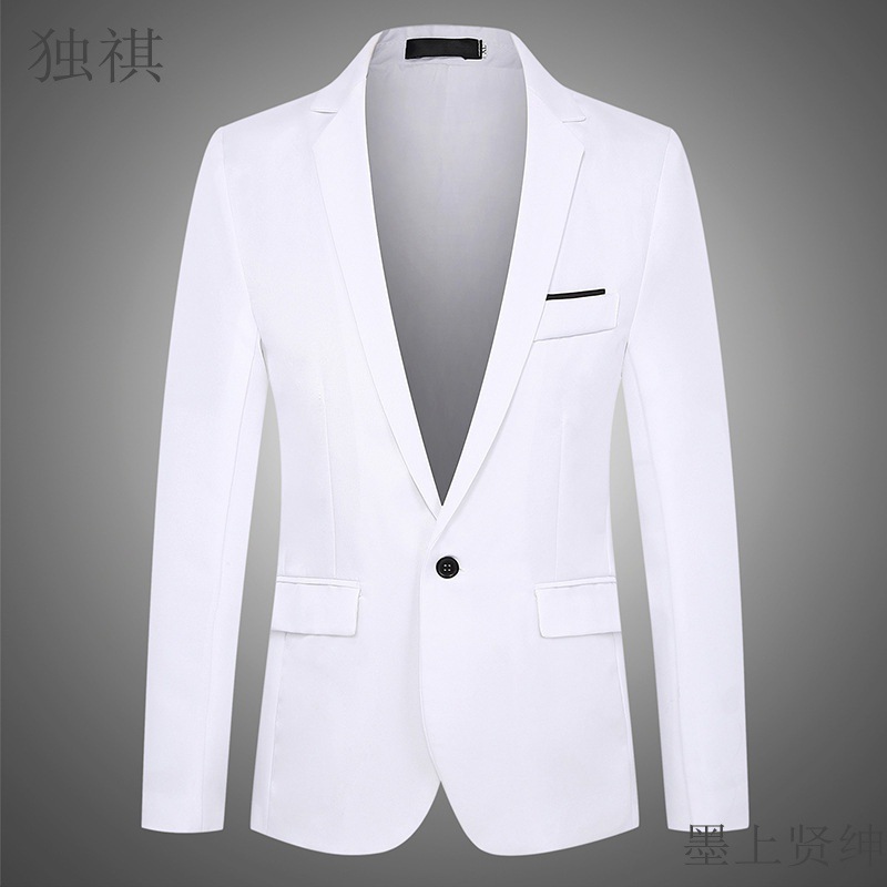 男士西服外套商务休闲职业正装西服翻盖修身婚礼服单件西装外套男