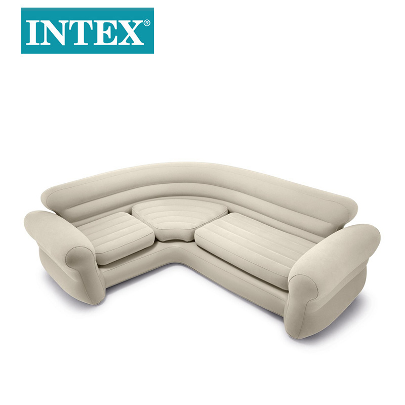 INTEX68575转角充气懒人沙发纯色家庭简易多人充气座椅批发详情9