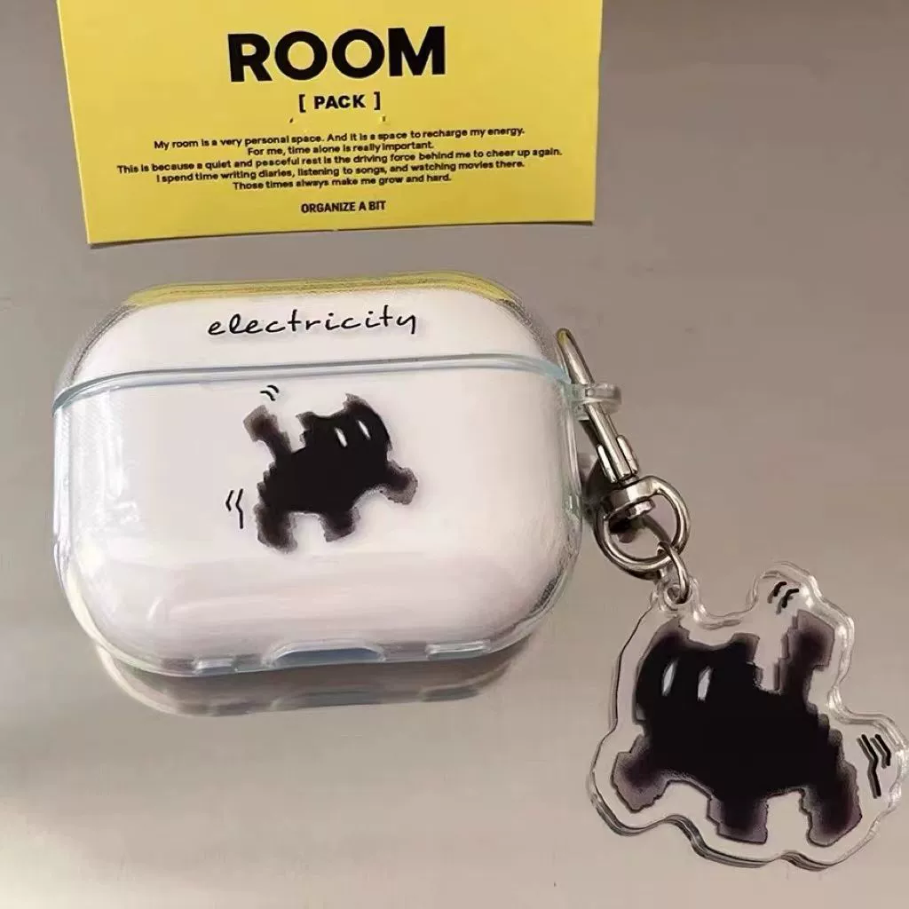 Защитный чехол для AirPods 4 в стиле INS с изображением страшного черного кота, подходит для AirPods Pro 3-го поколения, чехол для Bluetooth-наушников Apple