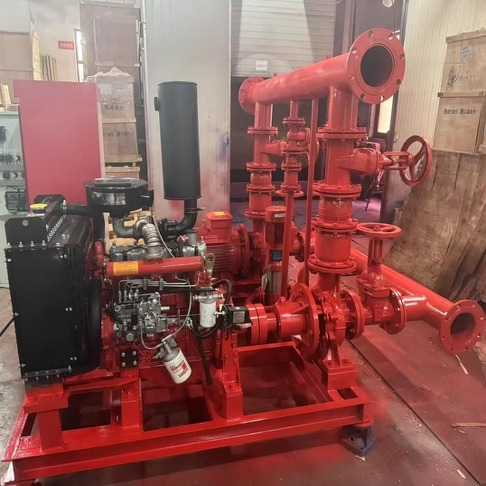 Пожарный насосный агрегат Yuzhou Pump Industry с двойным питанием (дизель/электро)