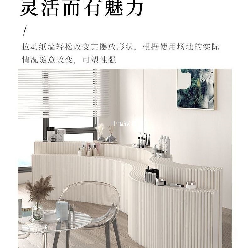 可折叠多功能长条展台创意移动中岛陈列架商场展会多层展示台|undefined