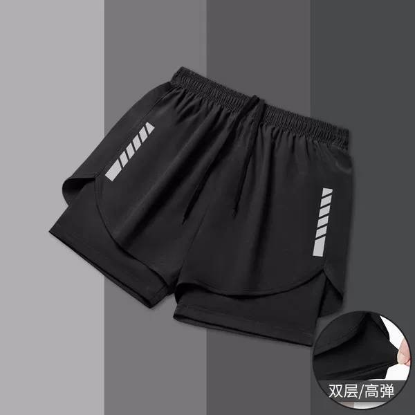 Black swimming trunks [double-layer lining] to prevent embarrassment---the same style as the Internet celebrity