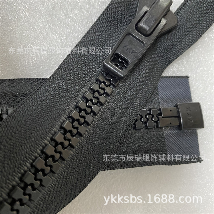 ykk拉链树脂5号10号潜水服塑料头YKK拉头现货库存自锁拉链
