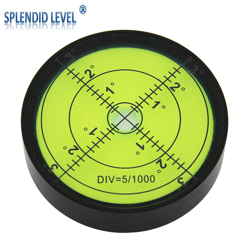 Metal universal level 6015 with mounting holes aluminum portable high-precision level bubble round horizontal bubble