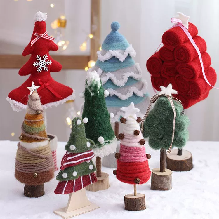 Новый набор для декора на Рождество: креативные аксессуары для украшения елки и рабочего стола, материалы для декора в стиле зарубежной торговли