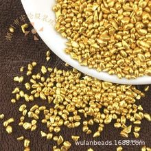 批发透明幻彩小鹅卵石水晶碎石不规则小矿石美甲史莱姆材料