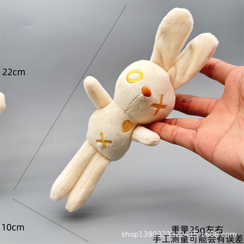 Llavero colgante de peluche de conejo OX, lindo y creativo, de celebridad de internet, accesorios para bolsos de pareja, venta al por mayor