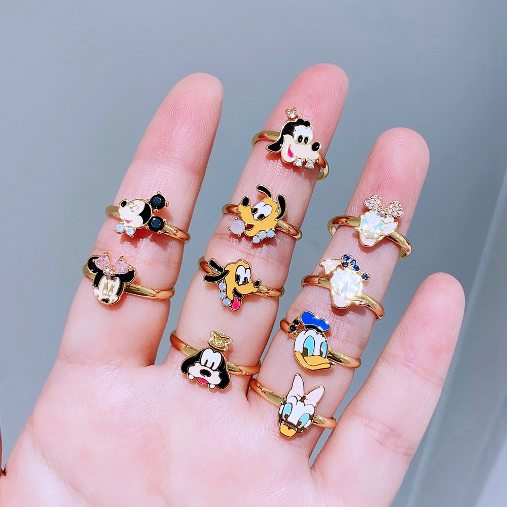 cartoon one size small design ring