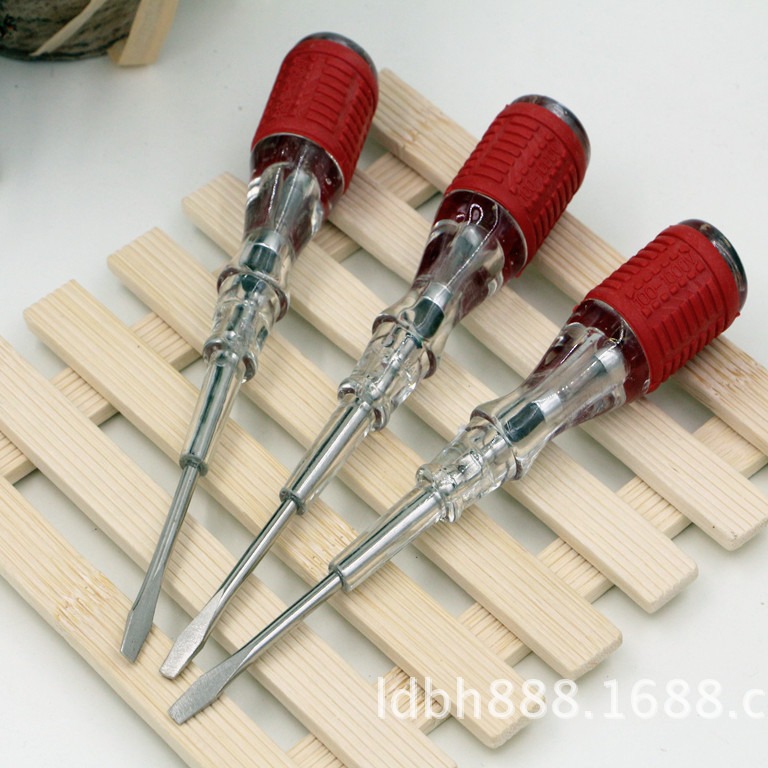 B-99 2元店两用电笔 1盒20个 一字电笔螺丝刀 多功能测电笔批发