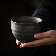 粗陶茶洗小號筆洗水盂水洗茶碗陶瓷功夫茶具配件茶道零配家用杯洗