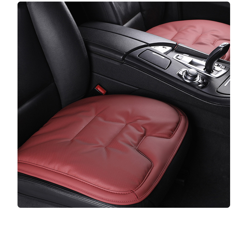 Car Seat Cushion, Nappa Leather Car Seat Cover, Integrated Rear Seat Cover, Universal for All Seasons, Simple Car Seat Cover