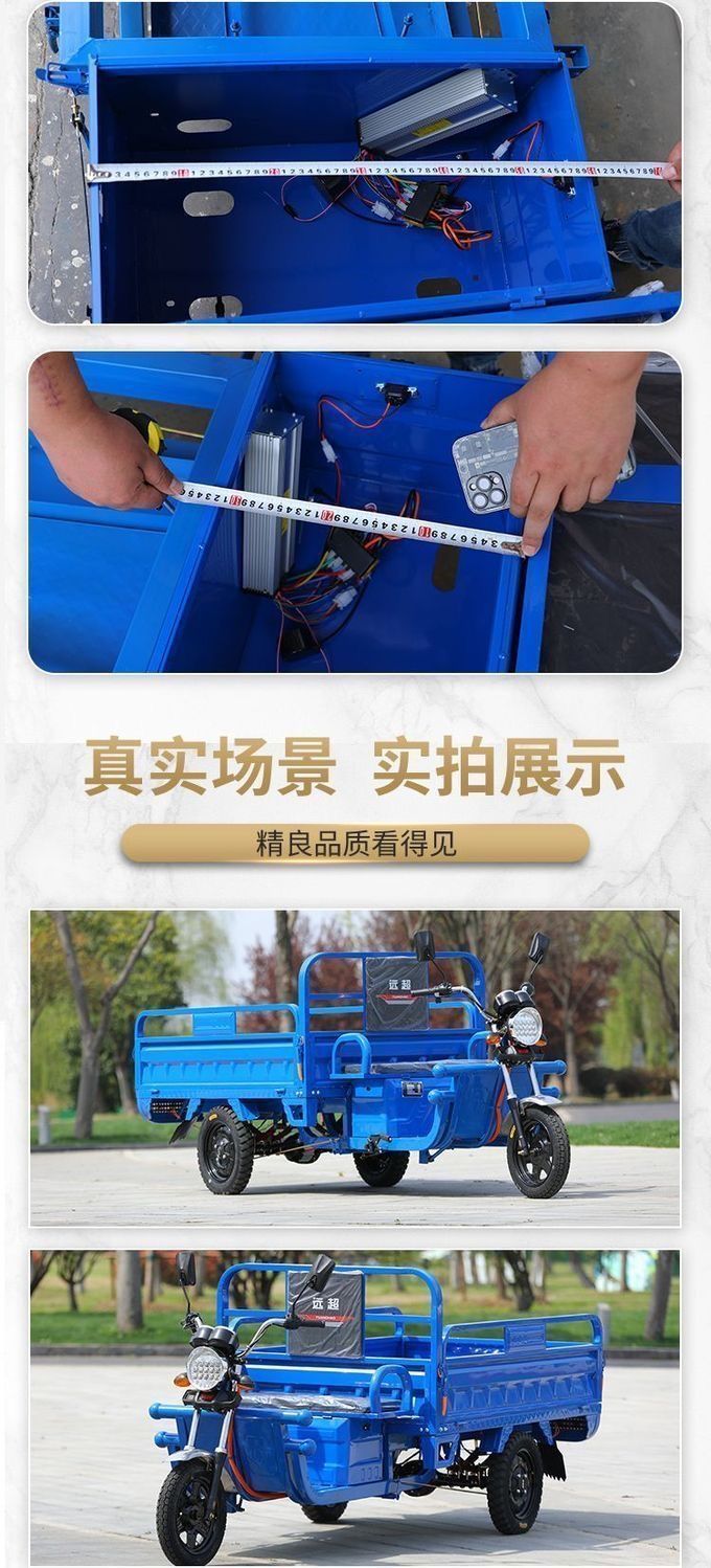 Electric Tricycle for Cargo, Delivery, Farm Use, Adult