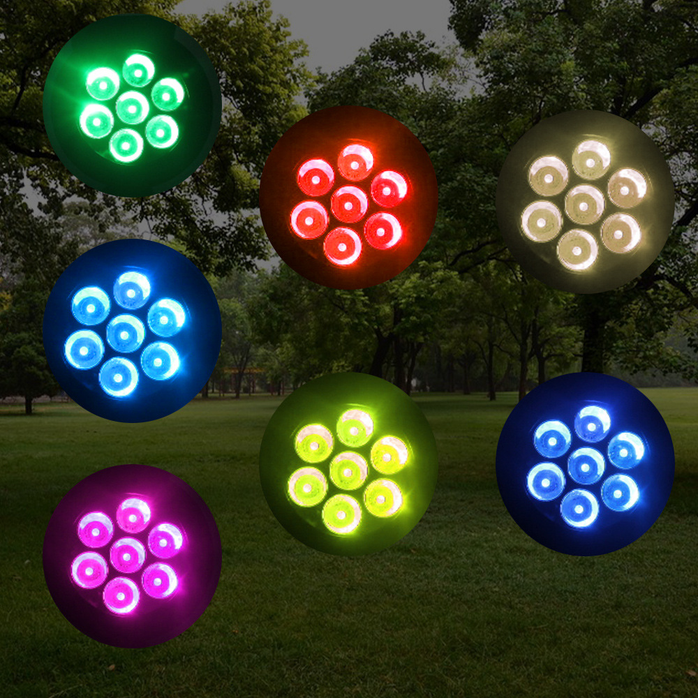 New outdoor solar garden lawn lamp, garden lighting wall lamp, park ground-plugged landscape projection spotlight