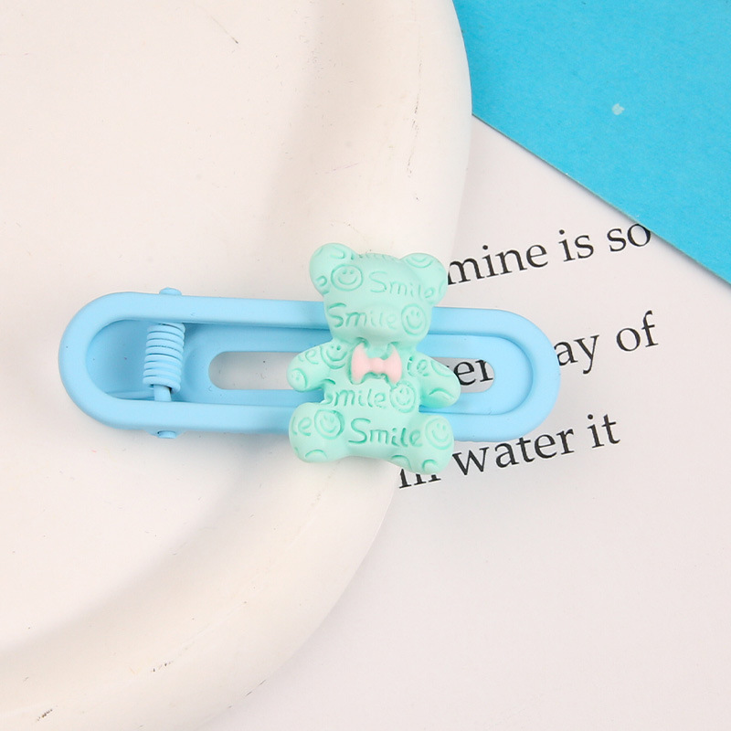 Primavera nueva historieta Sanrio oval metal horquilla linda chica dulce lado Bangs hairpin tocado