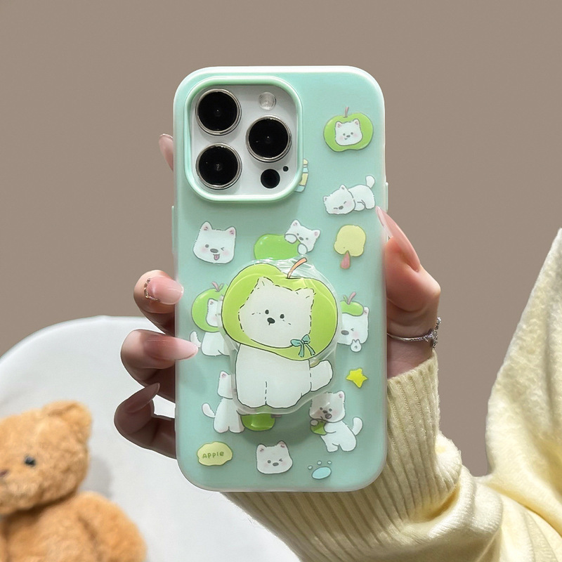 Apple 17/16Promax対応スタンド付きスマホケース iPhone12/13/14/15対応 女の子向け 耐衝撃保護ケース|undefined