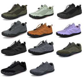 跨境新款户外五指鞋登山透气徒步鞋男士越野攀岩赤足跑步溯溪鞋厚