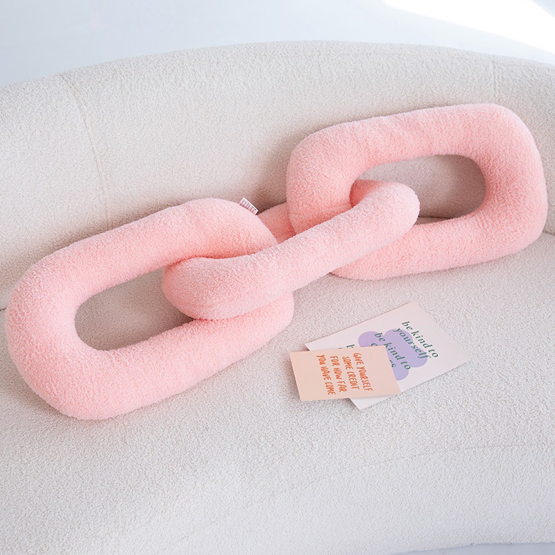 Cadena de hierro nudo almohada de abrazo in cojín de viento cadena muñeca decoración del hogar famoso en línea muñeca modelo de casa nueva buena cosa