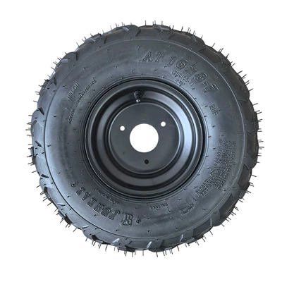 Treaded rubber tire 16x 8-7inch Yolsuzluq şinləri
