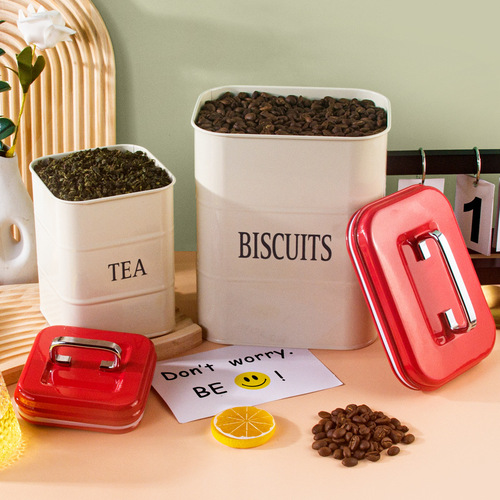Tea can Nordic storage storage can coffee can moisture-proof milk powder can coffee bean storage can coffee powder sealed can