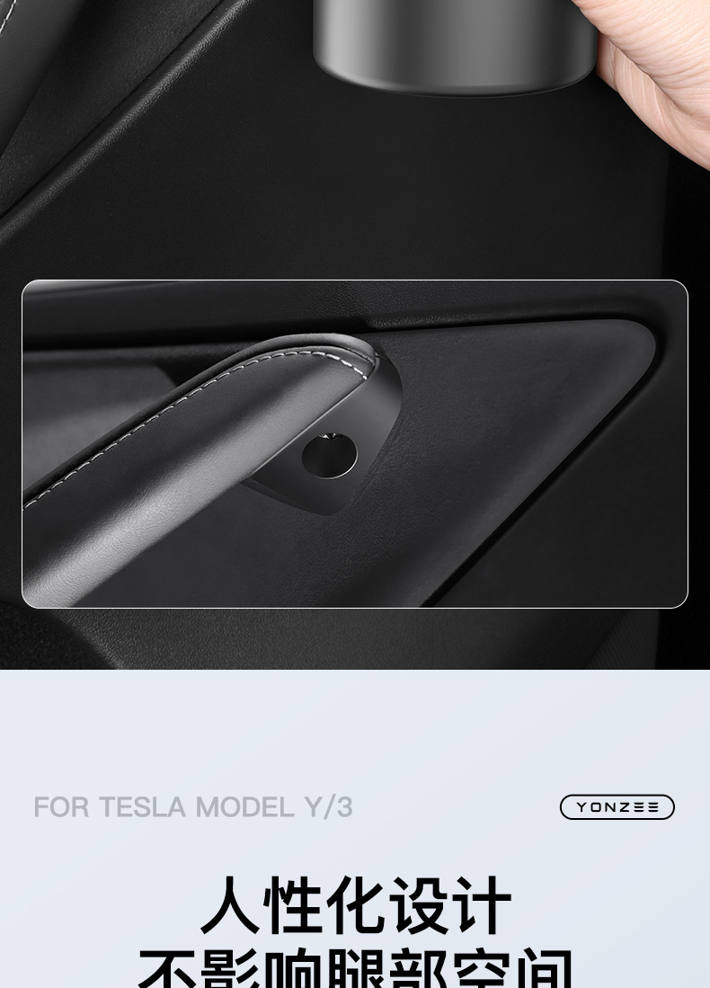 Suitable for Tesla Yl New Version Model 3/Y Door Cup Holder Storage Box Special Cup Holder Accessories