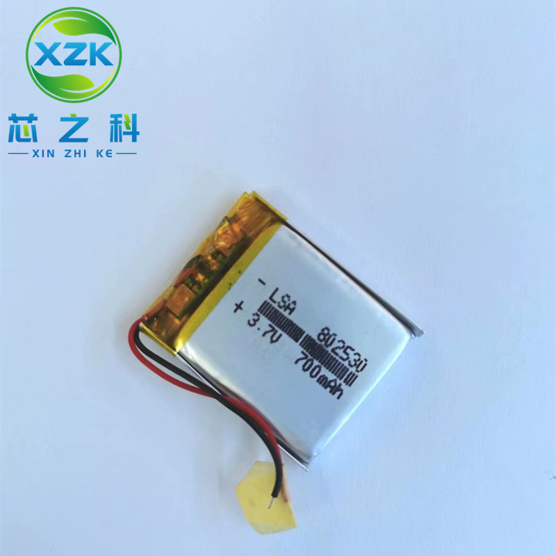 3.7V充电电池802530聚合物锂电池600MAH按摩仪LED灯具蓝牙音响