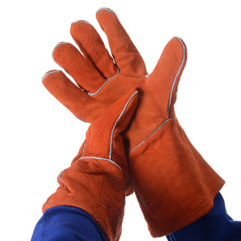 威特仕10-2101电焊手套气保焊橙色烧焊焊工钣金工耐高温隔热手套