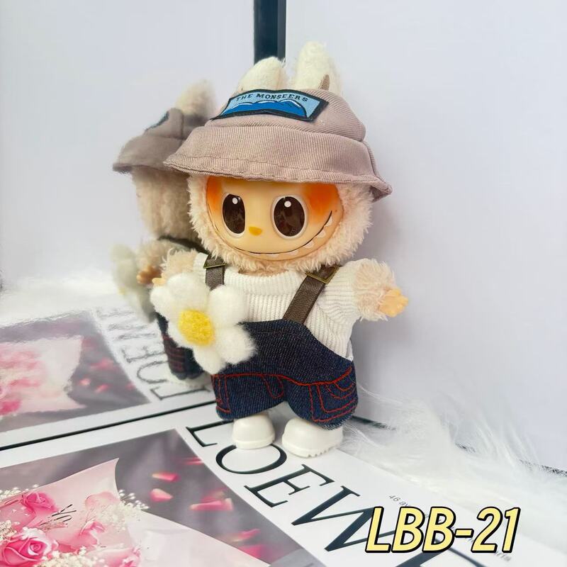 仅售服饰适用于labubu公仔衣服拉布布一二三搪胶玩偶着替套装换配|undefined