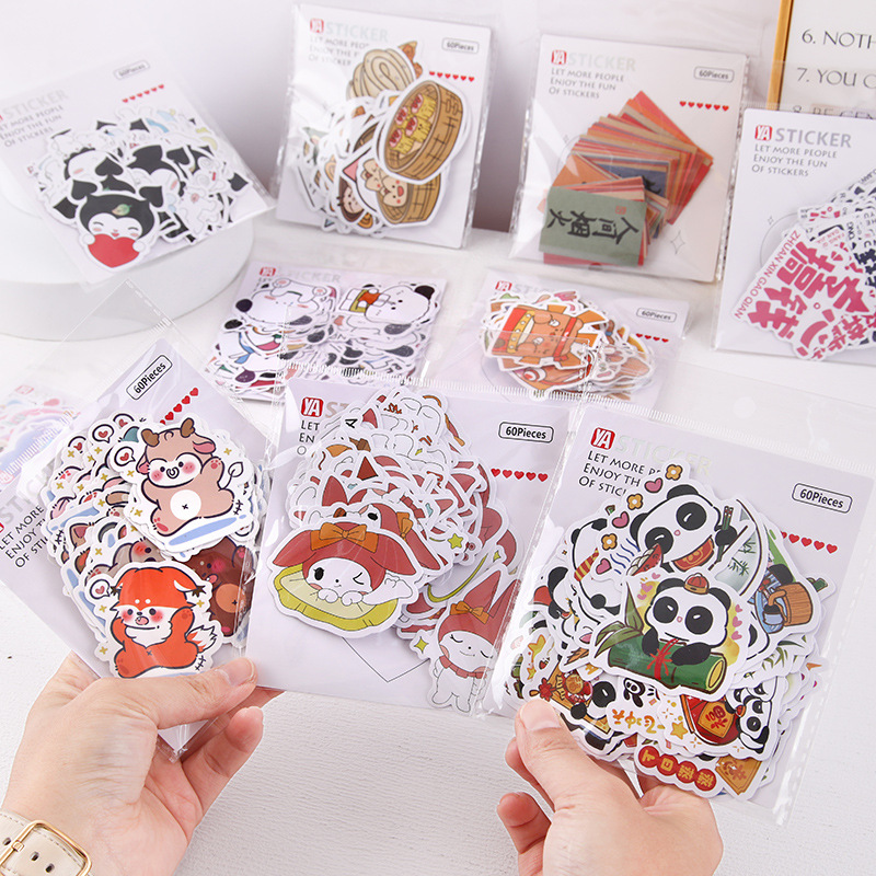 Lindo 60 dibujos animados Cool Yomi Graffiti Pegatinas Guitarra Cuaderno Maleta DIY Pegatinas impermeables Lote transfronterizo