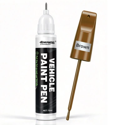 White Scratch Repair Pen Black | Avtomobil boya qələmləri - 12ml-car-touch-up-pen-brown