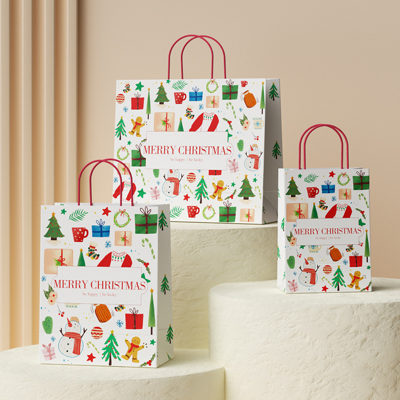 礼品袋高级感教师节儿童牛皮纸袋印logo大小号手提生日礼物袋