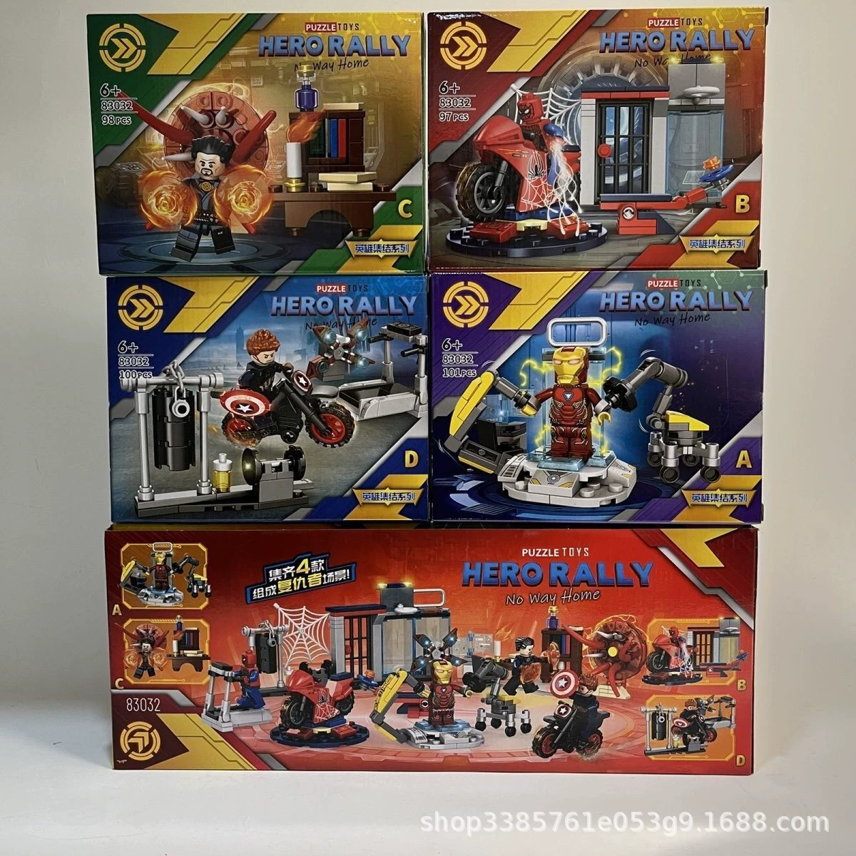 積智星 The Avengers, герои, мотоцикл, конструктор, игрушка, паук, ручная сборка