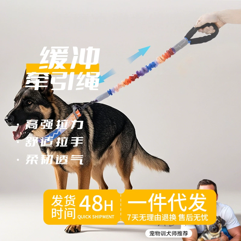 Новый поводок для домашних животных, взрывозащищенный эластичный выдвижной поводок для выгула собак для дрессировки средних и крупных собак.