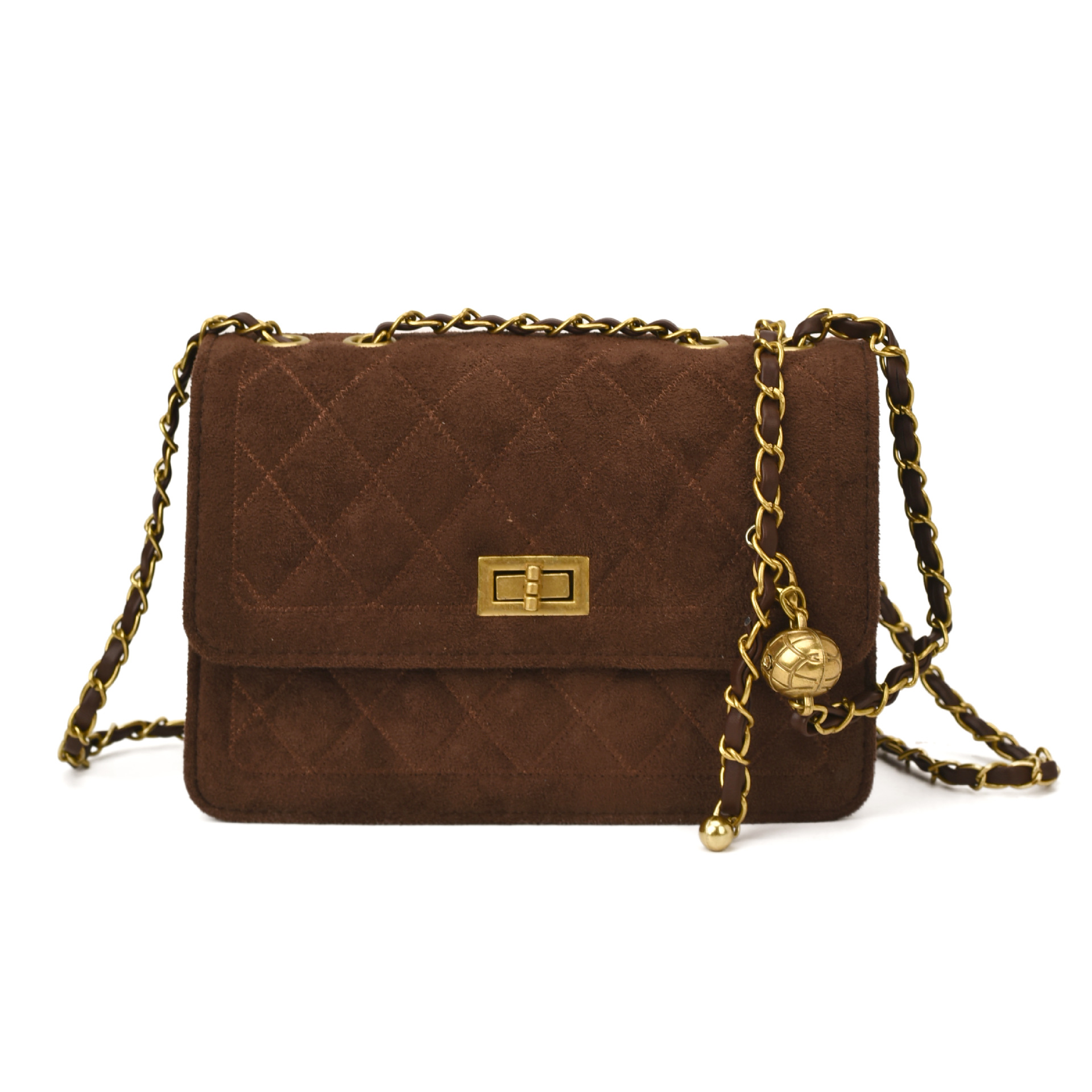 Bolso de nicho coreano de alta calidad otoño y invierno nuevo estilo de seda de tela de malla cadena de textura de hombro simple mini bolso