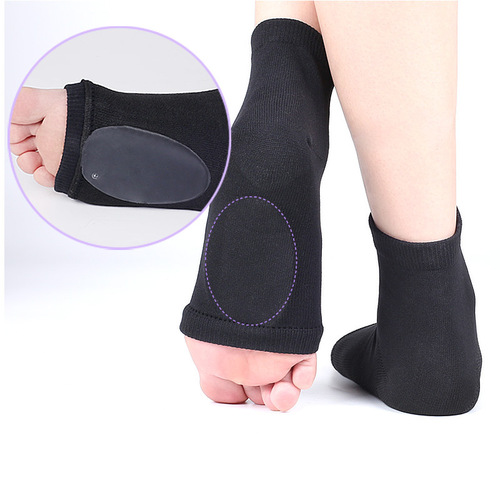 Arch gel socks, flat foot support socks, men's and women's arch orthopedic pads, gel anti-crack heel covers