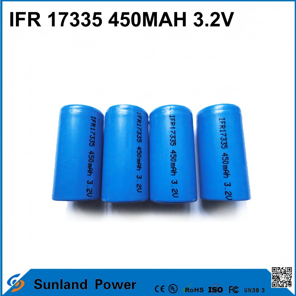 磷酸铁锂RCR123A锂电池可充电池 RCR17335电池