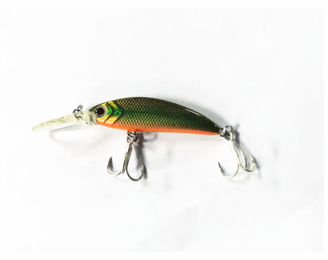 6 Colors Shallow Diving Minnow Fishing Lures Sinking Minnow Baits Fresh Water Bass Swimbait Tackle Gear